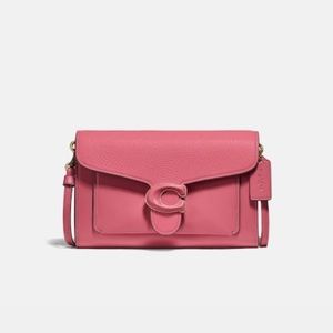 Coach Tabby Chain Clutch in Rouge